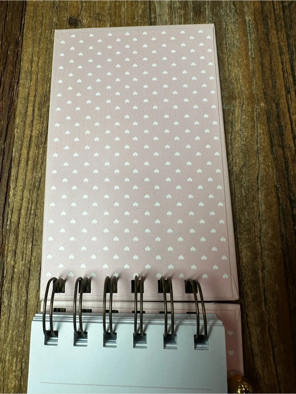 Glitter Heart Spiral Notebook - Pink Cover with Pen